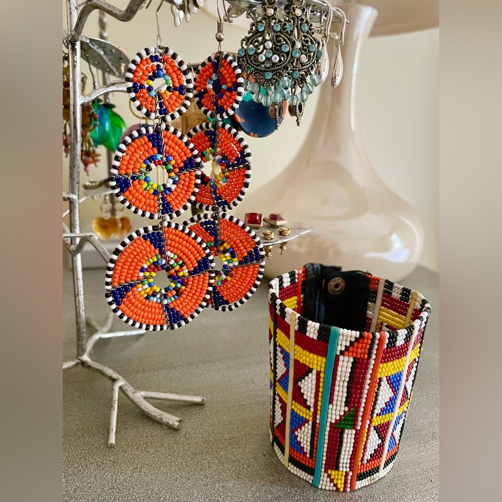 Handmade African Beaded Jewelry Set
